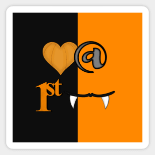 Love At First Bite Halloween Sticker